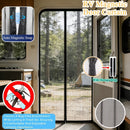 RV magnetic screen door with automatic closing
