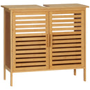 bamboo under sink cabinet organizer