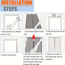 RV magnetic screen door with automatic closing