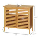 bamboo under sink cabinet organizer