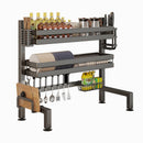 gun-gray kitchen sink dish organizer