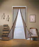 Household Fashionable Stripe Magnetic Soft Screen Door
