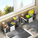 multifunctional sink sponge rack