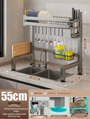 gun-gray kitchen sink dish organizer