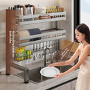 gun-gray kitchen sink dish organizer