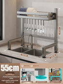 gun-gray kitchen sink dish organizer