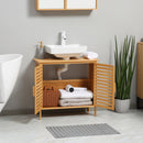 bamboo under sink cabinet organizer