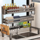 gun-gray kitchen sink dish organizer
