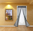 Household Fashionable Stripe Magnetic Soft Screen Door