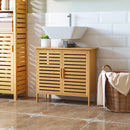 bamboo under sink cabinet organizer